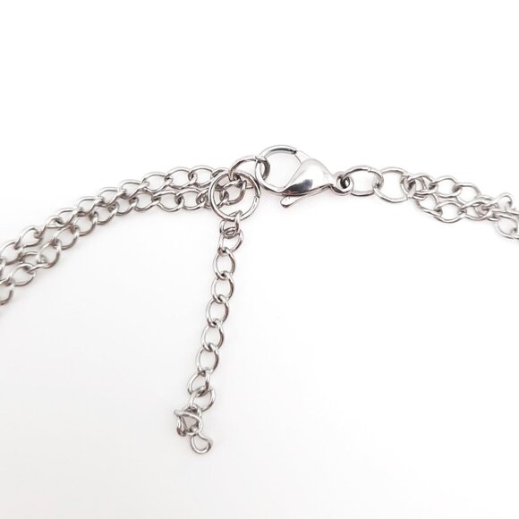 Pentacle Pentagram Wiccan Witch Drape Chain Necklace Gothic Handmade Jewelry - Picture 6 of 9